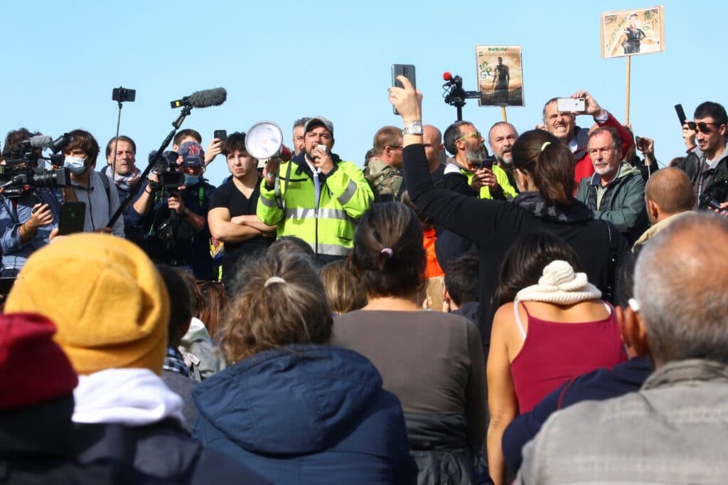 Demonstrace proti zavedení tzv. zeleného pasu