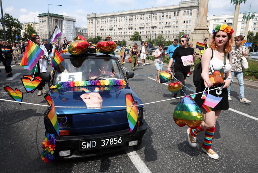 Polsko Pride pochod před volbami LGBT